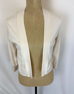 NWT Soya Concept Boutique Cream Sweater Knit Cropped Cardigan #0513 Size XXL